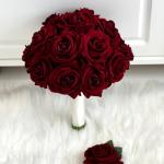 Brides Sweet Red Rose Bouquet