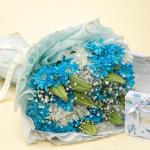 Crystalline Blue Flower Bouquet