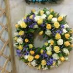 Yellow and White Wreath