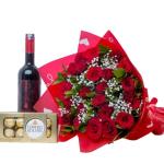 Red roses bouquet